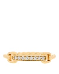 18K Yellow Gold Diamond Pave Petite Ring 53 6.25