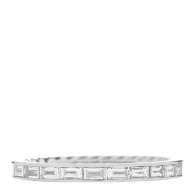 Platinum Diamond Eden Baguette Wedding Band Ring 49 5