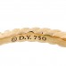 18K Yellow Gold Emerald Diamond 7mm Stax Chain Link Ring 54 7