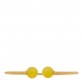 18K Yellow Gold Yellow Agate 10mm Solari Bracelet