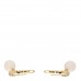 18K Yellow Gold Diamond Freshwater Cultured Pearl Classics Pave Drop Earrings