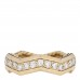 18K Yellow Gold Diamond 5mm Zig Zag Stax Ring 56 7.75