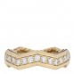 18K Yellow Gold Diamond 5mm Zig Zag Stax Ring 56 7.75