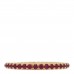 18K Yellow Gold Ruby 2mm Pave Cable Collectibles Stack Ring 58 8.5