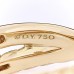 18K Yellow Gold Diamond 7.4mm Crossover Two Row Ring 53 6.25
