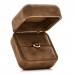 18K Rose Gold Diamond Heart Pinky Ring 45 3.25