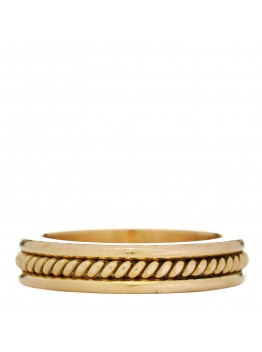 19K Yellow Narrow Band Ring 53 6.25