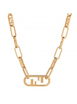 Metal O'Lock Choker Gold
