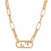 Metal O'Lock Choker Gold