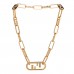 Metal O'Lock Choker Gold