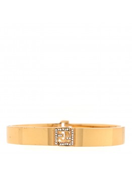 Brass Crystal FF Bracelet Gold