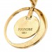 18K Yellow Gold Karma Medallion Earrings