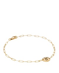 18K Yellow Gold Zodiac Taurus Chain Bracelet