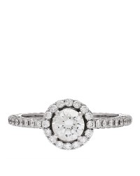 18K White Gold Diamond .50ct Constellation Round Engagement Ring 50 5.5