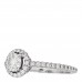 18K White Gold Diamond .50ct Constellation Round Engagement Ring 50 5.5