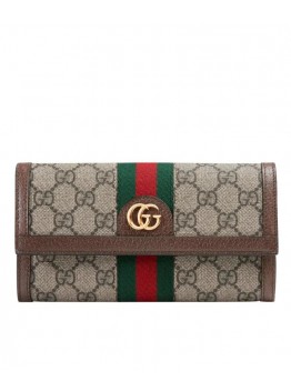 GG Ophidia GG continental wallet 523153 Dark Coffee