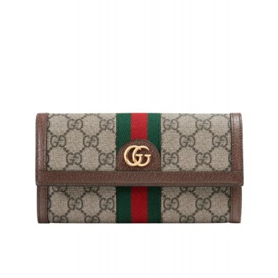 GG Ophidia GG continental wallet 523153 Dark Coffee