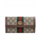 GG Ophidia GG continental wallet 523153 Dark Coffee