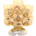 Metal Pearl Double G Clip On Earrings Aged Gold