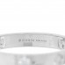 18K White Gold Diamond Icon Heart Band Ring 54 7