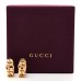 Metal Interlocking G Gourmette Chain Hoop Earrings Gold