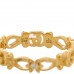 18K Yellow Gold Diamond Flora Band Ring 53 6.25