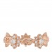 18K Rose Gold Diamond Flora Band Ring 53 6.5