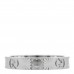 18K White Gold Icon Heart Band Ring 60 9