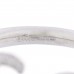 18K White Gold Diamond Flora GG Open Ring 49 4.75