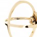 18K Yellow Gold Diamond Running G Cross Ring 50 5.25