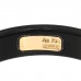 18K Yellow Gold Synthetic Corundum Icon Ring 53 6.25 Black
