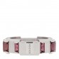 18K White Gold Rubellite 7mm Link to Love Ring 52 6