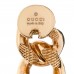 Metal Interlocking G Gourmette Chain Hoop Earrings Gold