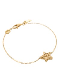 18K Yellow Gold Star Bracelet