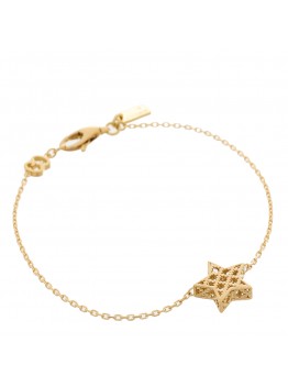 18K Yellow Gold Star Bracelet