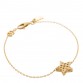 18K Yellow Gold Star Bracelet