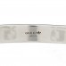 X ADIDAS Sterling Silver Enamel Cuff Bracelet 17 Black