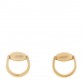 18K Yellow Gold Horsebit Earrings