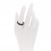 18K Yellow Gold Synthetic Corundum Icon Ring 58 8.25 Black