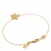 18K Yellow Gold Star Bracelet