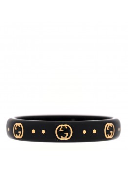 18K Yellow Gold Synthetic Corundum Icon Ring 58 8.25 Black