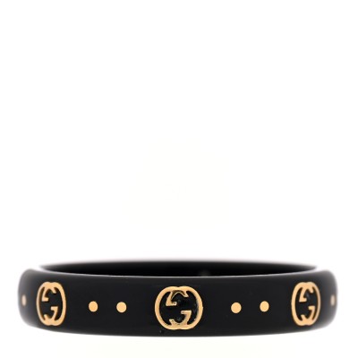 18K Yellow Gold Synthetic Corundum Icon Ring 58 8.25 Black