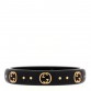 18K Yellow Gold Synthetic Corundum Icon Ring 58 8.25 Black