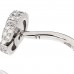 18K White Gold Diamond Flora GG Open Ring 49 5