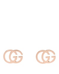 18K Rose Gold GG Tissue Stud Earrings