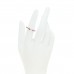18K White Gold Rubellite Narrow Link to Love Ring 52 6