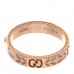 18K Rose Gold Enamel Diamaond 4mm Icon Blooms Ring 50 5.5