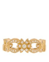 18K Yellow Gold Diamond Flora Ring 50 5.5