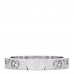 18K White Gold Diamond Icon Heart Band Ring 50 5.5