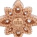 18K Rose Gold Diamond Flora Band Ring 53 6.5